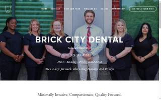 Brick City Dental website