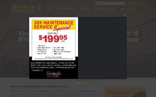 Bucky's Complete Auto Repair website