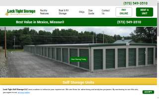 Lock Tight Storage website