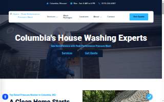 Peak Performance Pressure Wash of Mexico website