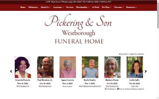 Pickering Funeral Home website
