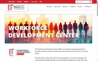 MACC - Workforce Development Center website
