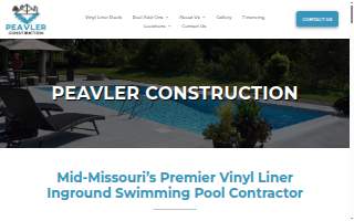 Peavler Construction of Moberly website