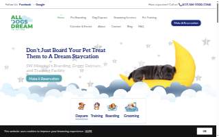 All Dogs Dream website