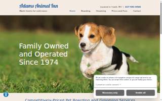 Adams Animal Inn website