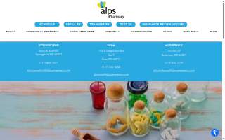 Alps Pharmacy and Gifts website