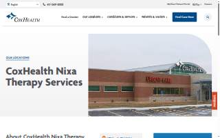 CoxHealth Nixa Therapy Services website
