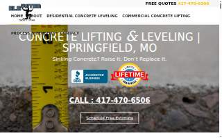 Elevated Concrete Lifting website