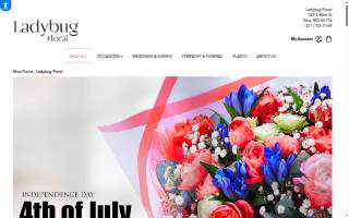 Ladybug Floral website