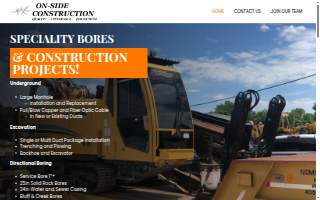On-Side Construction, LLC website