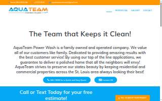 AquaTeam PowerWash website