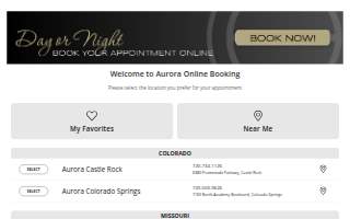 Aurora Medical Spa website