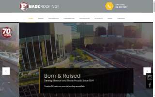 Bade Roofing Company Inc. website