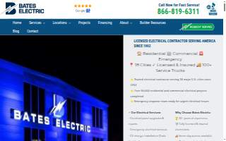 Bates Electric of Oakville website