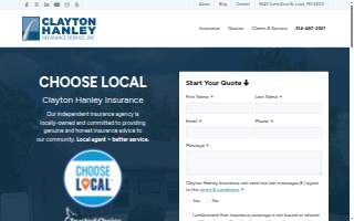 Clayton Hanley Insurance Service Inc. of Oakville website