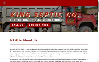 King Septic Service, Inc. of Oakville website