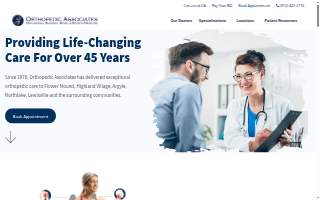 Orthopedic Associates of Oakville website