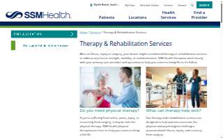 SSM Health Physical Therapy - Oakville - Telegraph Road website