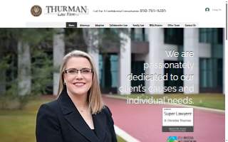 Thurman Law Firm website