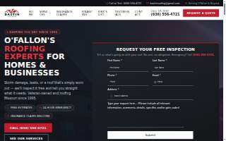 Bastin Roofing website