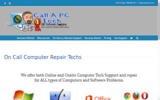 Call A PC Tech website