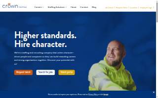 Crown Staffing of O'Fallon website