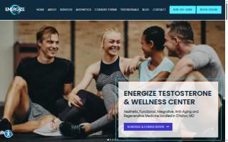 Energize Wellness website