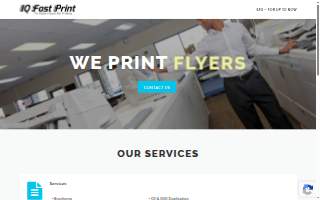 IQ FastPrint website