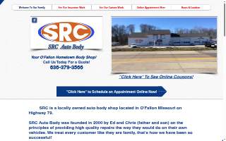 SRC Auto Body website
