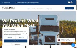 All Service Insurance website