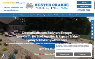 Buster Crabbe Pools website