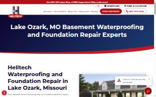 Helitech Waterproofing and Foundation Repair website