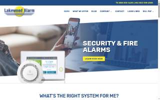Lakewood Alarm website