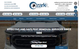 Ozark Pest Solutions website