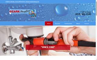 Ozark Plumbing website