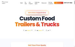 Prime Food Trailers website