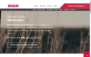 Ruan Transportation Management Systems of Ozark website