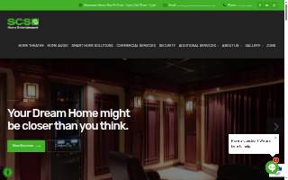 SCS Home Entertainment of Ozark website
