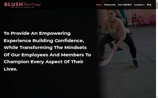 BLUSH Boot Camp website