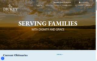 Dickey Funeral Homes Inc website