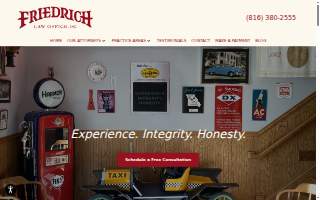 Friedrich Law Office, P.C. website
