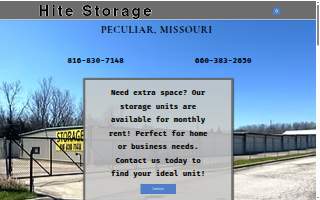 Hite Properties LLC-Peculiar Storage website