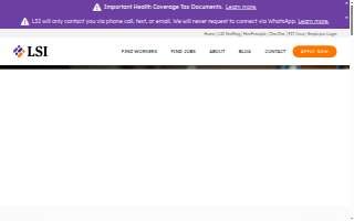 LSI Staffing of Peculiar website