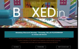 Boxed In Escape Rooms website