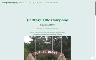 Heritage Title Co website