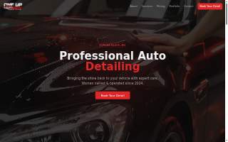 One Up Auto Detailing website