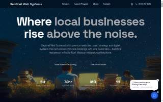 Sentinel Web Systems website