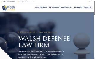 Walsh Defense Law Firm website