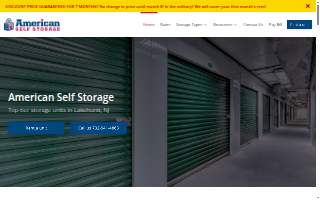 American Self Storage website
