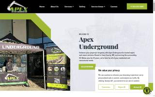 Apex Underground - Sewer & Septic website